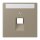 Jung LC969-1NAUA242 Abdeckung für IAE/UAE-Anschlussdosen 1 x 8-polig LC321 (Thermoplast lackiert) Ombre Naturelle Moyenne Les Couleurs® Le Corbusier