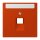 Jung LC969-1NAUA244 Abdeckung für IAE/UAE-Anschlussdosen 1 x 8-polig LC432 (Thermoplast lackiert) Rouge Vermillon 59 Les Couleurs® Le Corbusier