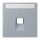 Jung LC969-1NAUA257 Abdeckung für IAE/UAE-Anschlussdosen 1 x 8-polig LC432 (Thermoplast lackiert) Gris Clair 59 Les Couleurs® Le Corbusier