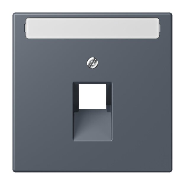 Jung LC969-1NAUA262 Abdeckung für IAE/UAE-Anschlussdosen 1 x 8-polig LC432 (Thermoplast lackiert) Gris Fonce 59 Les Couleurs® Le Corbusier
