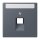 Jung LC969-1NAUA262 Abdeckung für IAE/UAE-Anschlussdosen 1 x 8-polig LC432 (Thermoplast lackiert) Gris Fonce 59 Les Couleurs® Le Corbusier