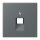 Jung LC969-1UA202 Abdeckung für IAE/UAE-Anschlussdosen 1 x 8-polig LC320 (Thermoplast lackiert) Gris Foncé 31 Les Couleurs® Le Corbusier