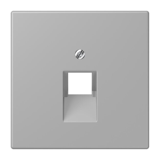 Jung LC969-1UA204 Abdeckung für IAE/UAE-Anschlussdosen 1 x 8-polig LC320 (Thermoplast lackiert) Gris Moyen Les Couleurs® Le Corbusier
