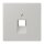 Jung LC969-1UA205 Abdeckung für IAE/UAE-Anschlussdosen 1 x 8-polig LC320 (Thermoplast lackiert) Gris Clair 31 Les Couleurs® Le Corbusier