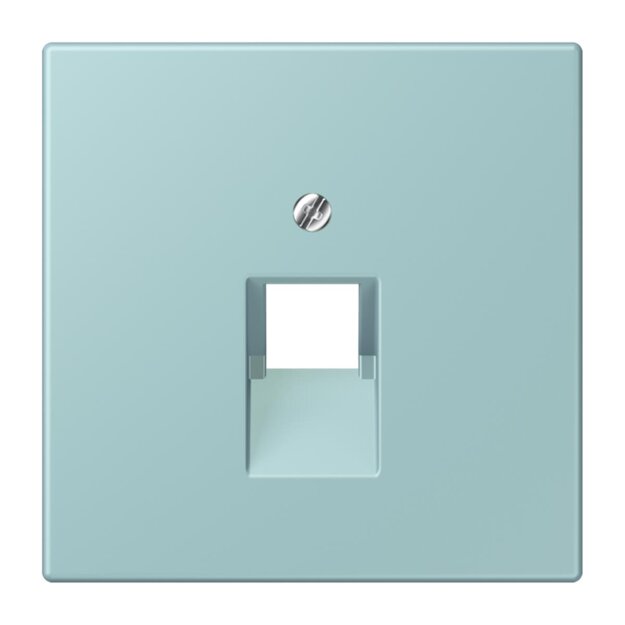Jung LC969-1UA214 Abdeckung für IAE/UAE-Anschlussdosen 1 x 8-polig LC320 (Thermoplast lackiert) Céruléen Clair Les Couleurs® Le Corbusier