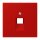 Jung LC969-1UA227 Abdeckung für IAE/UAE-Anschlussdosen 1 x 8-polig LC320 (Thermoplast lackiert) Rouge Vermillon 31 Les Couleurs® Le Corbusier