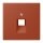 Jung LC969-1UA232 Abdeckung für IAE/UAE-Anschlussdosen 1 x 8-polig LC321 (Thermoplast lackiert) LOcre Rouge Les Couleurs® Le Corbusier