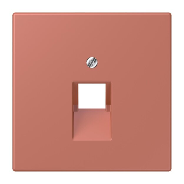 Jung LC969-1UA236 Abdeckung für IAE/UAE-Anschlussdosen 1 x 8-polig LC321 (Thermoplast lackiert) Terre Sienne Brique Les Couleurs® Le Corbusier