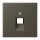 Jung LC969-1UA241 Abdeckung für IAE/UAE-Anschlussdosen 1 x 8-polig LC321 (Thermoplast lackiert) Ombre Naturelle 31 Les Couleurs® Le Corbusier