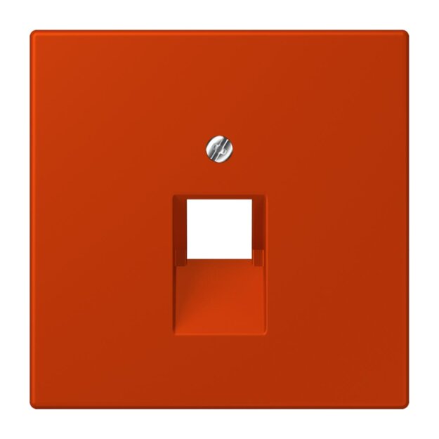 Jung LC969-1UA244 Abdeckung für IAE/UAE-Anschlussdosen 1 x 8-polig LC432 (Thermoplast lackiert) Rouge Vermillon 59 Les Couleurs® Le Corbusier