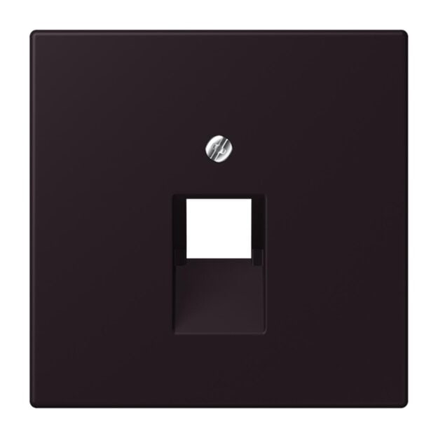 Jung LC969-1UA248 Abdeckung für IAE/UAE-Anschlussdosen 1 x 8-polig LC432 (Thermoplast lackiert) Noir DIvoire Les Couleurs® Le Corbusier