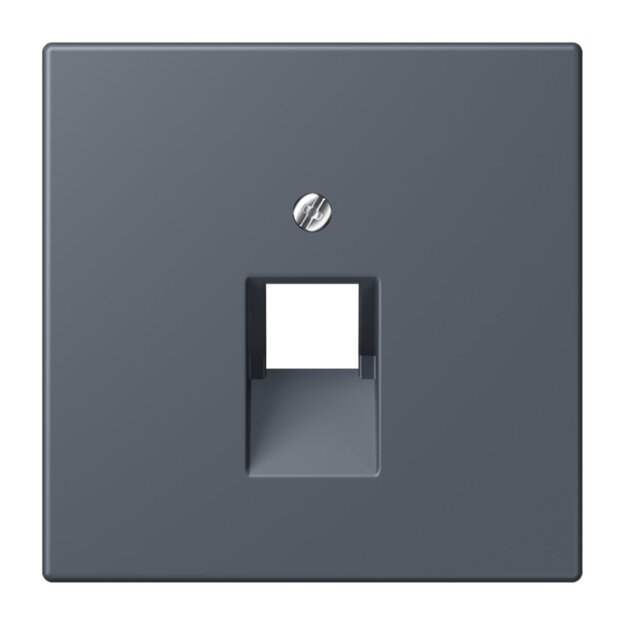 Jung LC969-1UA262 Abdeckung für IAE/UAE-Anschlussdosen 1 x 8-polig LC432 (Thermoplast lackiert) Gris Fonce 59 Les Couleurs® Le Corbusier