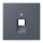 Jung LC969-1UA262 Abdeckung für IAE/UAE-Anschlussdosen 1 x 8-polig LC432 (Thermoplast lackiert) Gris Fonce 59 Les Couleurs® Le Corbusier