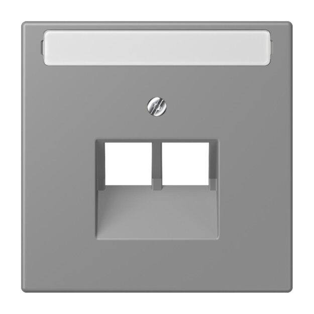 Jung LC969-2NAUA203 Abdeckung für IAE/UAE-Anschlussdosen 1 x 8-polig LC320 (Thermoplast lackiert) Gris 31 Les Couleurs® Le Corbusier