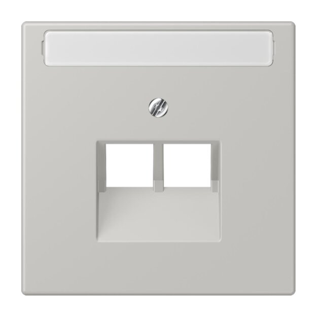 Jung LC969-2NAUA205 Abdeckung für IAE/UAE-Anschlussdosen 1 x 8-polig LC320 (Thermoplast lackiert) Gris Clair 31 Les Couleurs® Le Corbusier