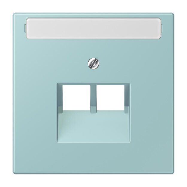 Jung LC969-2NAUA214 Abdeckung für IAE/UAE-Anschlussdosen 1 x 8-polig LC320 (Thermoplast lackiert) Céruléen Clair Les Couleurs® Le Corbusier