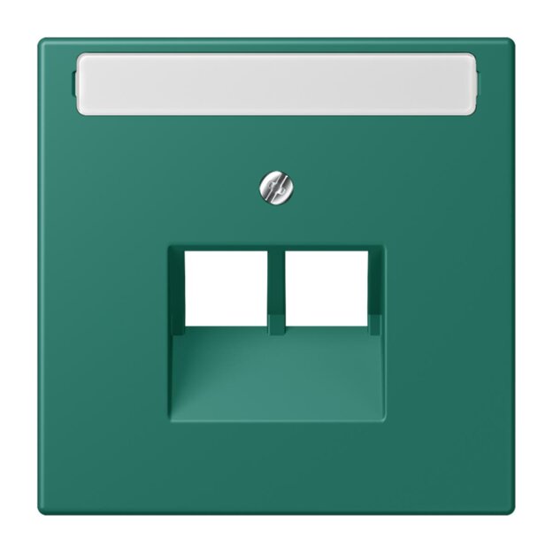 Jung LC969-2NAUA216 Abdeckung für IAE/UAE-Anschlussdosen 1 x 8-polig LC320 (Thermoplast lackiert) Vert Anglais Les Couleurs® Le Corbusier