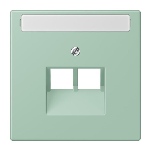 Jung LC969-2NAUA217 Abdeckung für IAE/UAE-Anschlussdosen 1 x 8-polig LC320 (Thermoplast lackiert) Vert Anglais Clair Les Couleurs® Le Corbusier