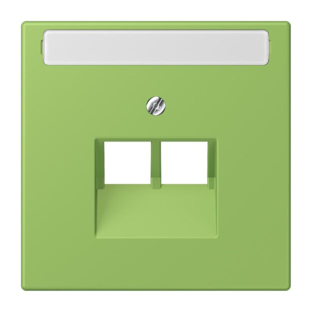 Jung LC969-2NAUA220 Abdeckung für IAE/UAE-Anschlussdosen 1 x 8-polig LC320 (Thermoplast lackiert) Vert 31 Les Couleurs® Le Corbusier