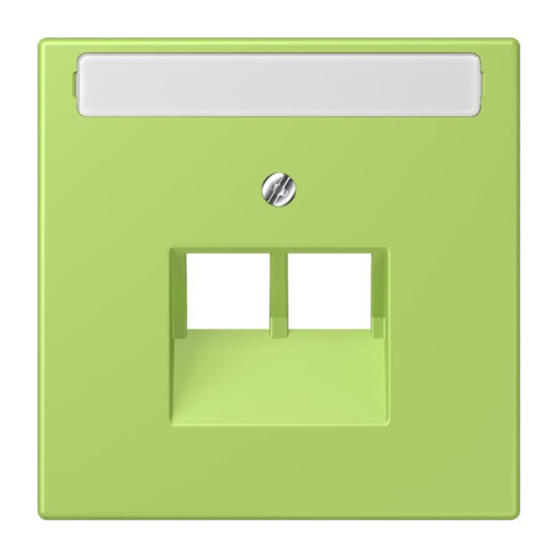 Jung LC969-2NAUA221 Abdeckung für IAE/UAE-Anschlussdosen 1 x 8-polig LC320 (Thermoplast lackiert) Vert Clair Les Couleurs® Le Corbusier