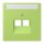 Jung LC969-2NAUA221 Abdeckung für IAE/UAE-Anschlussdosen 1 x 8-polig LC320 (Thermoplast lackiert) Vert Clair Les Couleurs® Le Corbusier