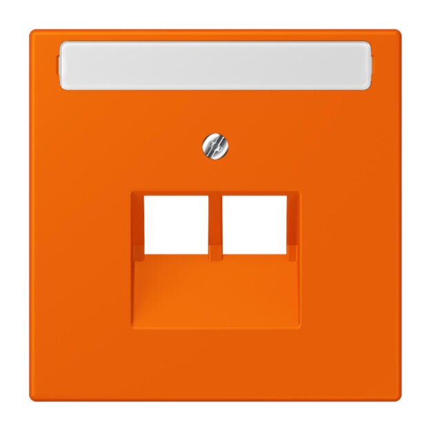 Jung LC969-2NAUA224 Abdeckung für IAE/UAE-Anschlussdosen 1 x 8-polig LC320 (Thermoplast lackiert) Orange Les Couleurs® Le Corbusier