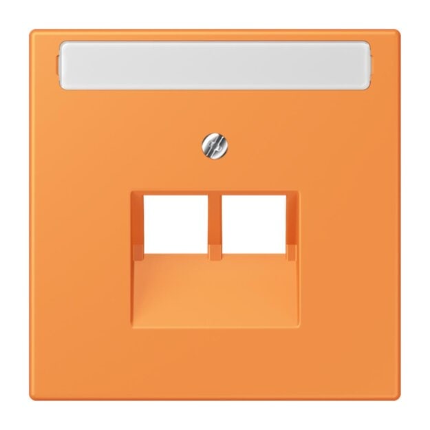 Jung LC969-2NAUA225 Abdeckung für IAE/UAE-Anschlussdosen 1 x 8-polig LC320 (Thermoplast lackiert) Orange Clair Les Couleurs® Le Corbusier