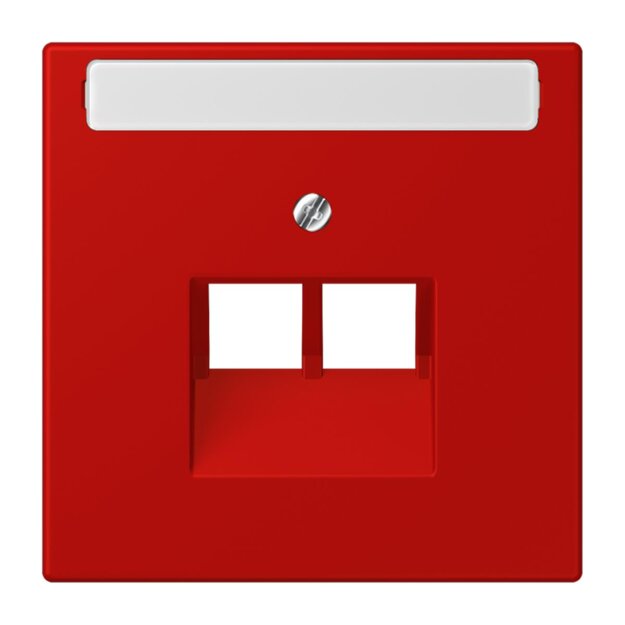 Jung LC969-2NAUA227 Abdeckung für IAE/UAE-Anschlussdosen 1 x 8-polig LC320 (Thermoplast lackiert) Rouge Vermillon 31 Les Couleurs® Le Corbusier