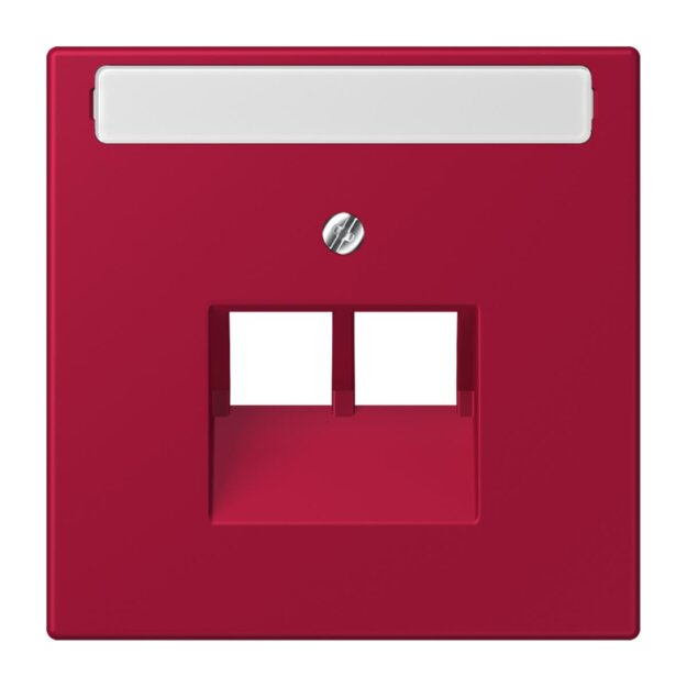 Jung LC969-2NAUA229 Abdeckung für IAE/UAE-Anschlussdosen 1 x 8-polig LC321 (Thermoplast lackiert) Rouge Carmin Les Couleurs® Le Corbusier