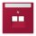 Jung LC969-2NAUA229 Abdeckung für IAE/UAE-Anschlussdosen 1 x 8-polig LC321 (Thermoplast lackiert) Rouge Carmin Les Couleurs® Le Corbusier
