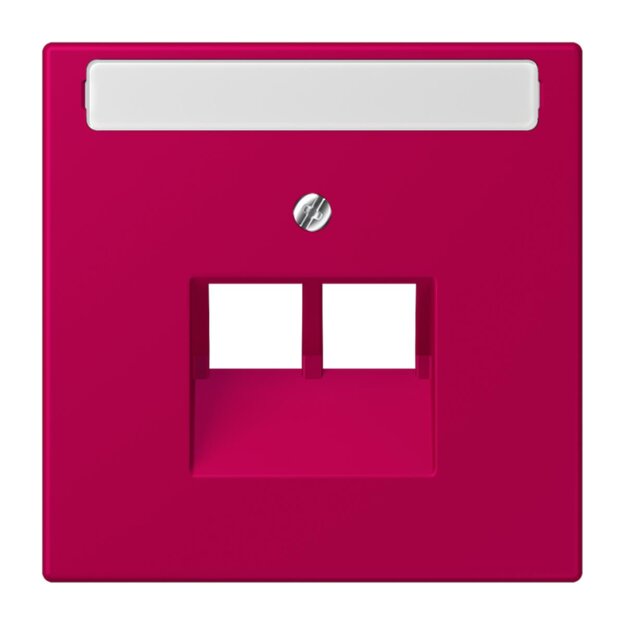 Jung LC969-2NAUA230 Abdeckung für IAE/UAE-Anschlussdosen 1 x 8-polig LC321 (Thermoplast lackiert) Rouge Rubia Les Couleurs® Le Corbusier
