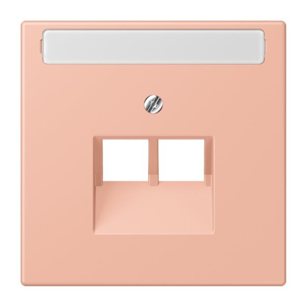 Jung LC969-2NAUA231 Abdeckung für IAE/UAE-Anschlussdosen 1 x 8-polig LC321 (Thermoplast lackiert) Rose Clair Les Couleurs® Le Corbusier