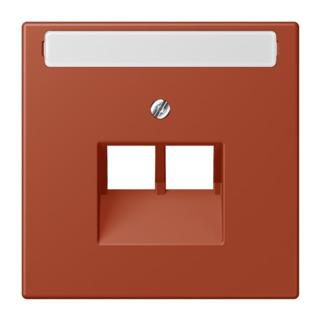 Jung LC969-2NAUA232 Abdeckung für IAE/UAE-Anschlussdosen 1 x 8-polig LC321 (Thermoplast lackiert) LOcre Rouge Les Couleurs® Le Corbusier
