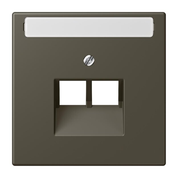 Jung LC969-2NAUA241 Abdeckung für IAE/UAE-Anschlussdosen 1 x 8-polig LC321 (Thermoplast lackiert) Ombre Naturelle 31 Les Couleurs® Le Corbusier
