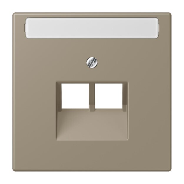Jung LC969-2NAUA242 Abdeckung für IAE/UAE-Anschlussdosen 1 x 8-polig LC321 (Thermoplast lackiert) Ombre Naturelle Moyenne Les Couleurs® Le Corbusier