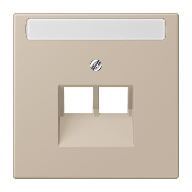 Jung LC969-2NAUA243 Abdeckung für IAE/UAE-Anschlussdosen 1 x 8-polig LC321 (Thermoplast lackiert) Ombre Naturelle Claire Les Couleurs® Le Corbusier