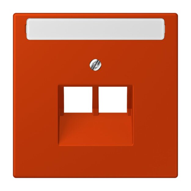 Jung LC969-2NAUA244 Abdeckung für IAE/UAE-Anschlussdosen 1 x 8-polig LC432 (Thermoplast lackiert) Rouge Vermillon 59 Les Couleurs® Le Corbusier