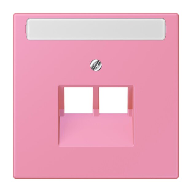 Jung LC969-2NAUA246 Abdeckung für IAE/UAE-Anschlussdosen 1 x 8-polig LC432 (Thermoplast lackiert) Rose Vif Les Couleurs® Le Corbusier