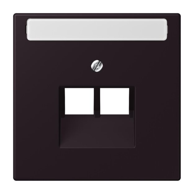 Jung LC969-2NAUA248 Abdeckung für IAE/UAE-Anschlussdosen 1 x 8-polig LC432 (Thermoplast lackiert) Noir DIvoire Les Couleurs® Le Corbusier