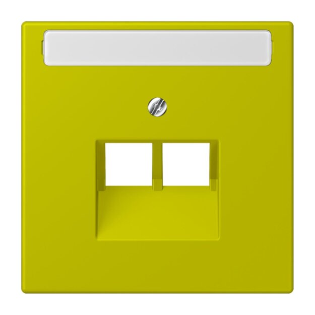 Jung LC969-2NAUA249 Abdeckung für IAE/UAE-Anschlussdosen 1 x 8-polig LC432 (Thermoplast lackiert) Vert Olive Vif Les Couleurs® Le Corbusier