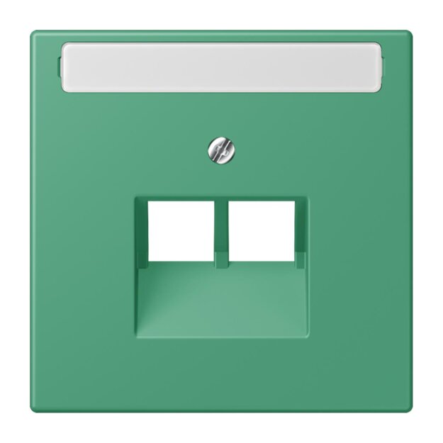 Jung LC969-2NAUA250 Abdeckung für IAE/UAE-Anschlussdosen 1 x 8-polig LC432 (Thermoplast lackiert) Vert 59 Les Couleurs® Le Corbusier