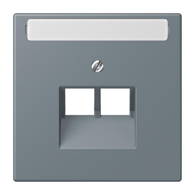 Jung LC969-2NAUA251 Abdeckung für IAE/UAE-Anschlussdosen 1 x 8-polig LC432 (Thermoplast lackiert) Gris 59 Les Couleurs® Le Corbusier