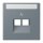Jung LC969-2NAUA251 Abdeckung für IAE/UAE-Anschlussdosen 1 x 8-polig LC432 (Thermoplast lackiert) Gris 59 Les Couleurs® Le Corbusier