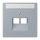 Jung LC969-2NAUA257 Abdeckung für IAE/UAE-Anschlussdosen 1 x 8-polig LC432 (Thermoplast lackiert) Gris Clair 59 Les Couleurs® Le Corbusier