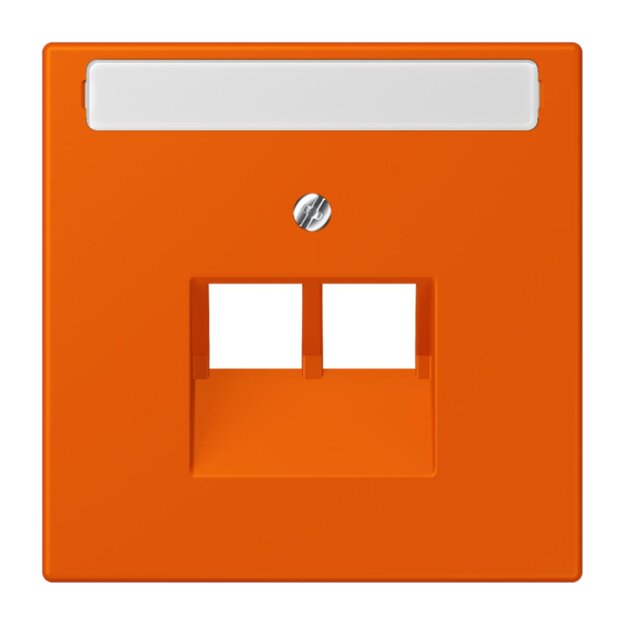 Jung LC969-2NAUA260 Abdeckung für IAE/UAE-Anschlussdosen 1 x 8-polig LC432 (Thermoplast lackiert) Orange Vif Les Couleurs® Le Corbusier