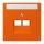 Jung LC969-2NAUA260 Abdeckung für IAE/UAE-Anschlussdosen 1 x 8-polig LC432 (Thermoplast lackiert) Orange Vif Les Couleurs® Le Corbusier