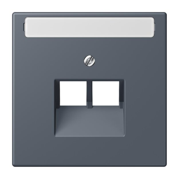 Jung LC969-2NAUA262 Abdeckung für IAE/UAE-Anschlussdosen 1 x 8-polig LC432 (Thermoplast lackiert) Gris Fonce 59 Les Couleurs® Le Corbusier