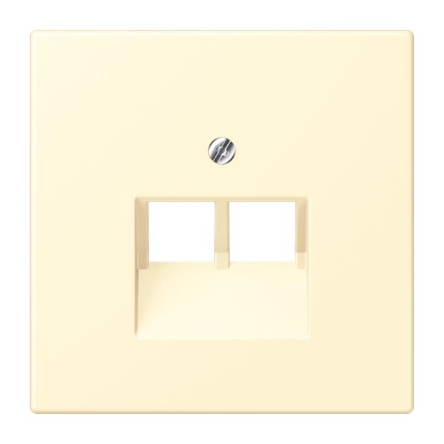 Jung LC969-2UA201 Abdeckung für IAE/UAE-Anschlussdosen 1 x 8-polig LC320 (Thermoplast lackiert) Blanc Les Couleurs® Le Corbusier