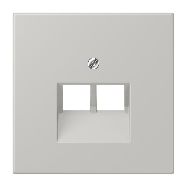 Jung LC969-2UA205 Abdeckung für IAE/UAE-Anschlussdosen 1 x 8-polig LC320 (Thermoplast lackiert) Gris Clair 31 Les Couleurs® Le Corbusier