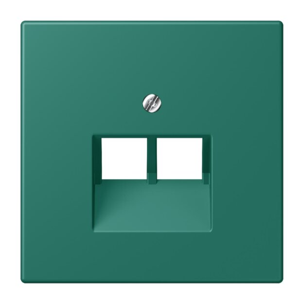 Jung LC969-2UA216 Abdeckung für IAE/UAE-Anschlussdosen 1 x 8-polig LC320 (Thermoplast lackiert) Vert Anglais Les Couleurs® Le Corbusier